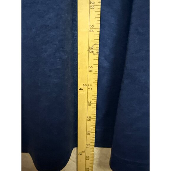 Donald Ross Men's Shirt Jersey Mock Neck Navy Blue Long Sleeve Golf Active Large - Picture 7 of 9